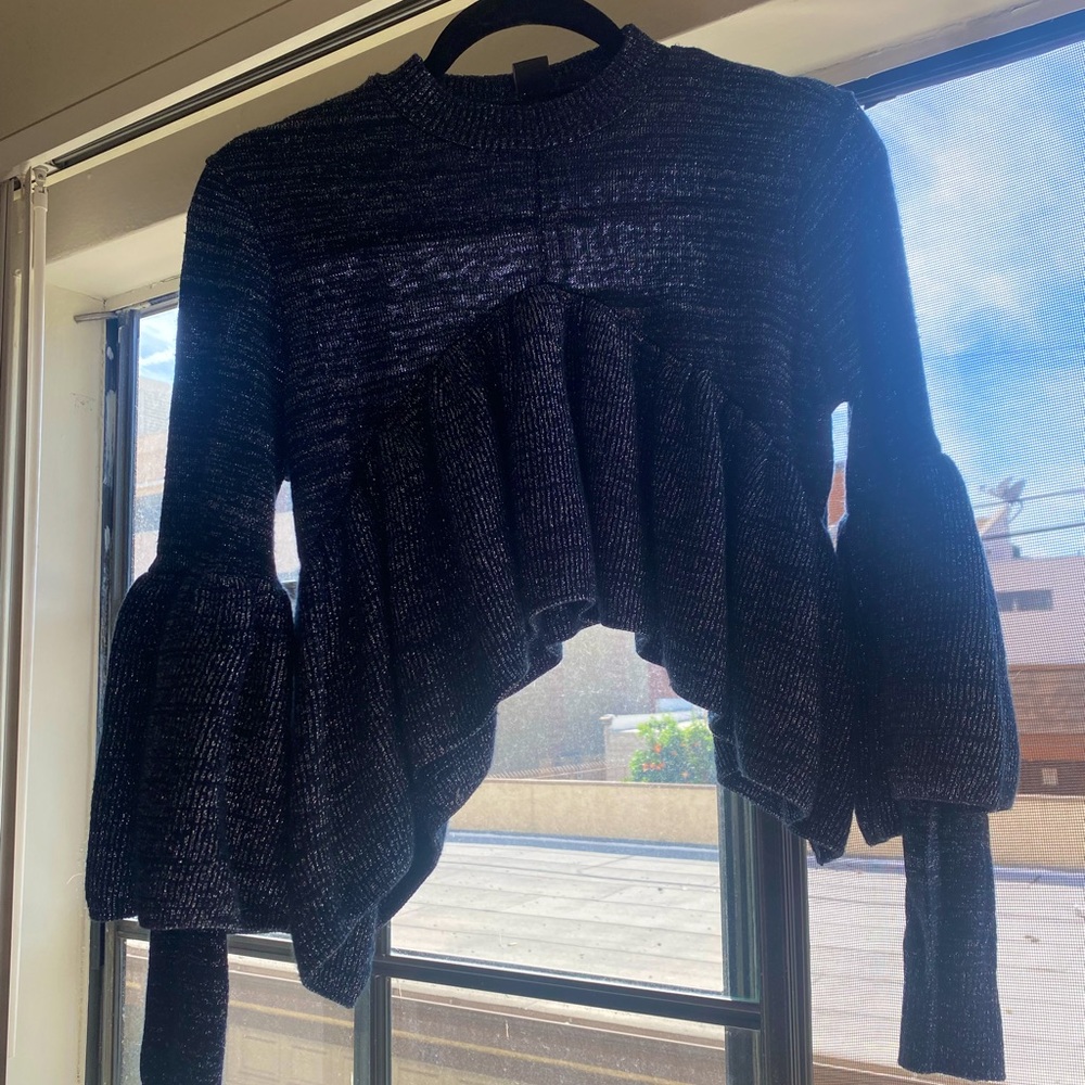 Sparkle crop sweater